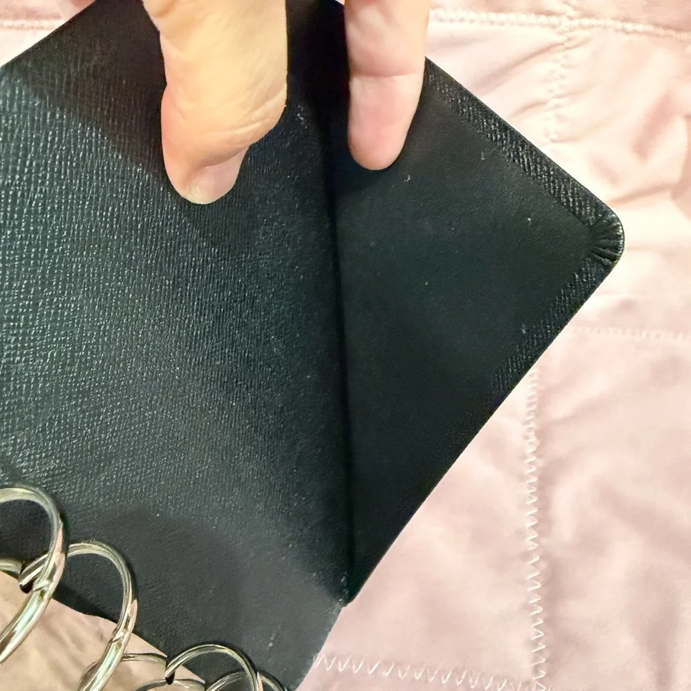 Louis Vuitton black Epi Leather Agenda MM